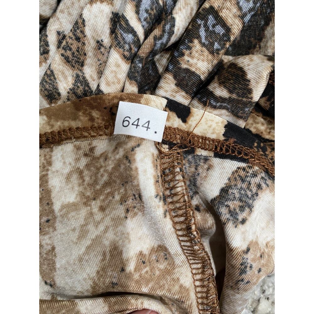 Ava & Grace Womens 3X Leopard Print Tunic Top Roll Tab Sleeve Stretch! - Picture 13 of 13